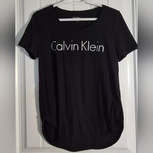🏷Womens Calvin Klein Jeans Black T Shirt Size Small
